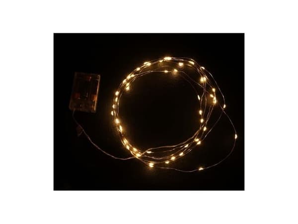 LED lyskæde med 50 lys, varm hvid