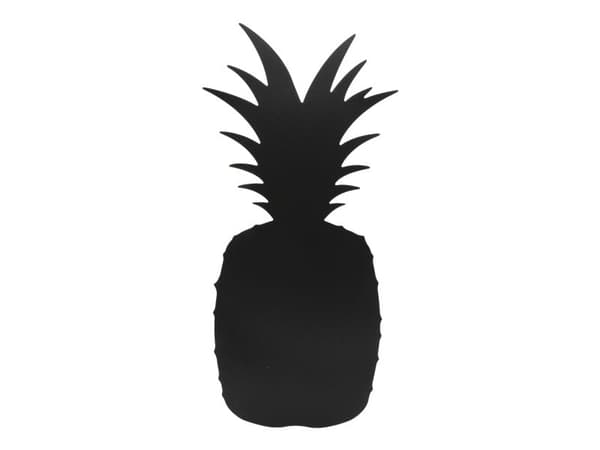 Securit® siluett ananas vikttavla i svart