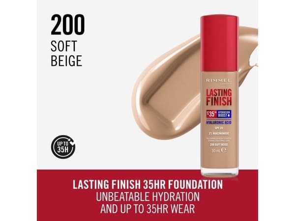Lasting Finish 35H (W,30 ml,200 Soft Beige)
