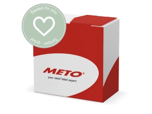 MetoSecure forseglingsetiketter hjerte Ø33mm