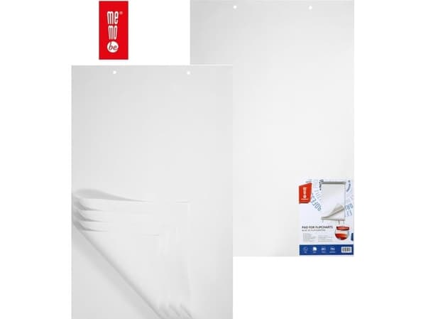 Blädderblock MemoBe till flipchart 65x100 cm slät (20)