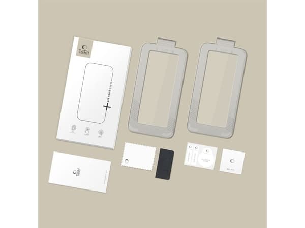 Tech-Protect härdat glas Tech-Protect QUICK SET+ 2-pack iPhone 17 Pro Black
