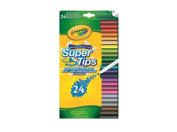 Crayola Vaskbare tusjer 24 farger (268854)