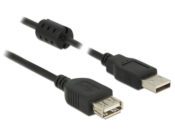 Delock - USB forlængerkabel - USB (han) til USB (hun) - USB 2.0 - 3 m - lajittelu