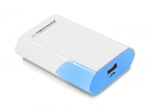 Esperanza EMP111WB, 6000 mAh, Blå, Hvit