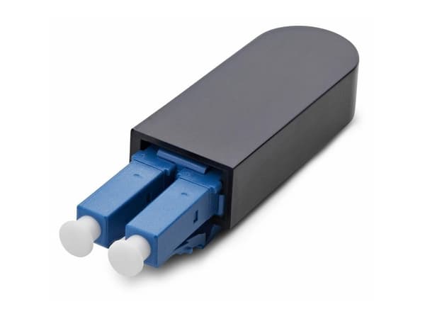 Startech - Loopback-adapter - TAA-kompatibel - LC/UPC enkelläge (hane) - fiberoptisk - duplex - 9 / 125 mikrometer - OS1/OS2 - blå