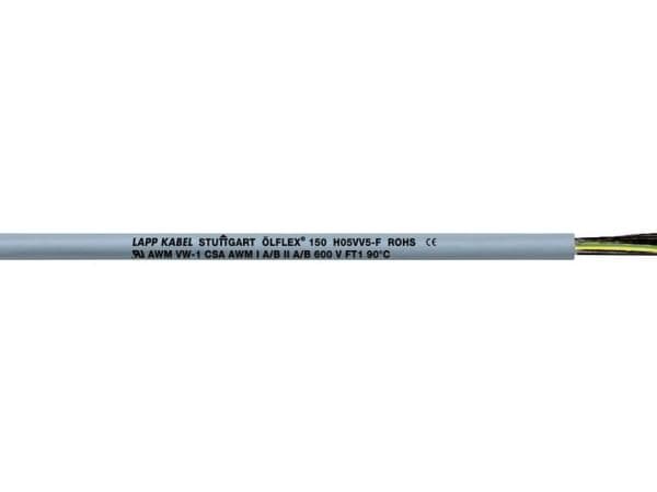 LAPP ÖLFLEX® 150 Styreledning 3 G 0,75 mm² Grå 15103-75 75 m