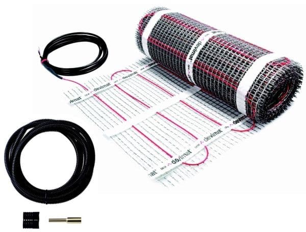 Kabelmåtte Devimat DTIF-100 250W 230V 0,5x5M med følerrør