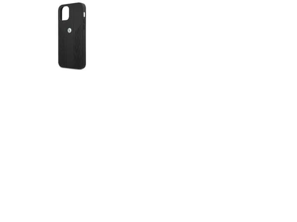 BMW lær curve perforert etui til iPhone 12 / iPhone 12 Pro - svart