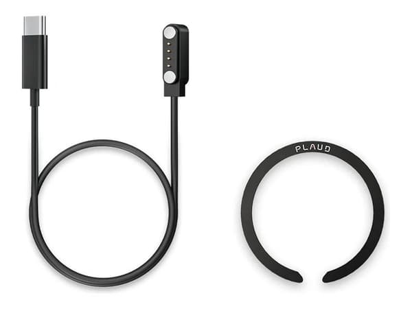 PLAUD Note - Kabelsett - magnetisk til USB-C (hann) - lade og synkronisere, Safe Charge - svart