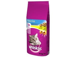 Whiskas STERILE torrfoder för vuxna katter med kyckling - 14 kg