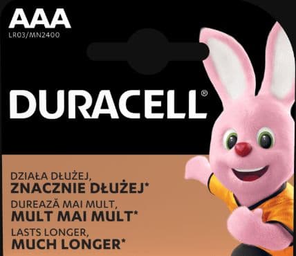 Duracell AAA / R03-batteri 4 st