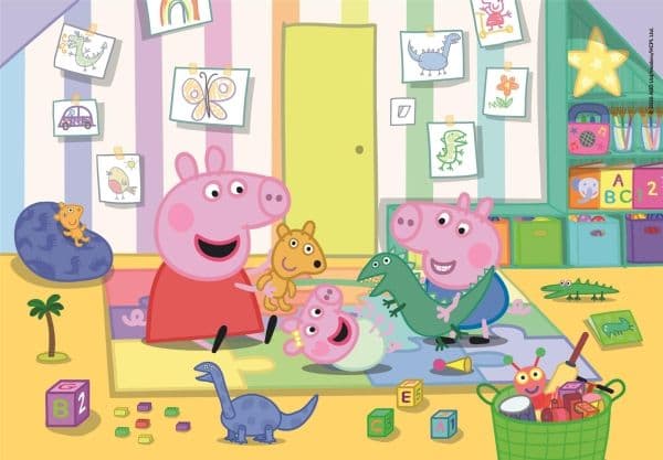 Puslespill Peppa Pig, 2x20 brikker