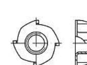 TOOLCRAFT 159327 Sisämutterit M6 Teräs Sinkitty 200 kpl