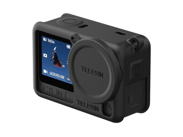 Telesin Silicone Protective Case for DJI Osmo Action 6 (Black)