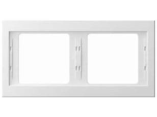Hager dubbelram BERKER vit - 13637009
