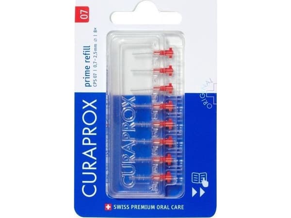 Curaprox mellomromsrens PRIME CPS07 røde 8 stk.