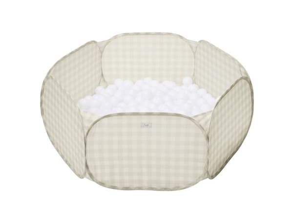 3 Sprouts Boldbassin, Gingham beige