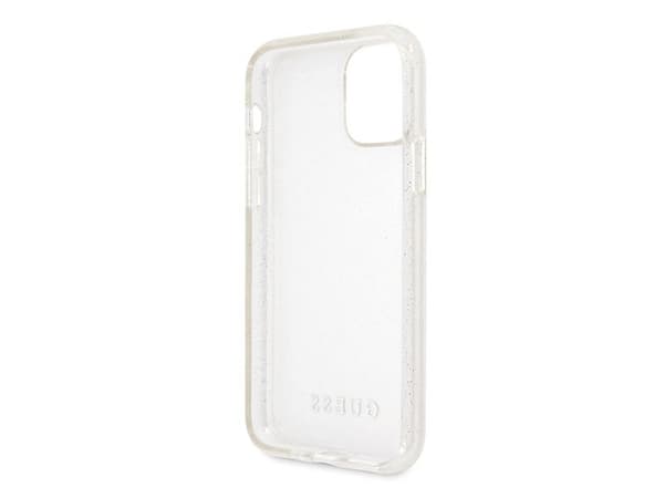 Guess GUHCN58PCGLSI hardt glitterskal til iPhone 11 Pro - sølv/sølv