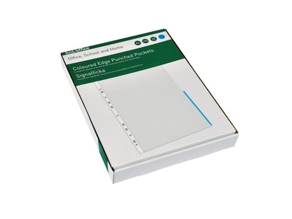 Signalfickor A4 PP 170 mikron 100-pack blå
