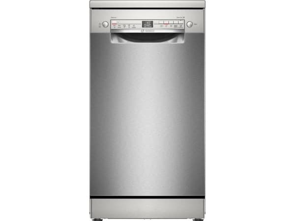 Bosch Serie 2 SPS2HKI42E, Frittstående, Slimline (45 cm), Rustfritt stål, Sølv, Knapper, 1,75 m