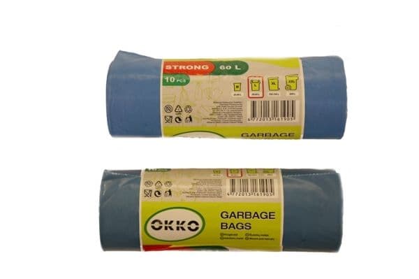 Søppelsekker OKKO Strong blå 60L 10 stk
