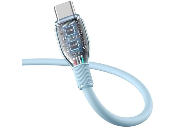 USB-kabel Baseus USB-A till USB-C 2 m Blå (6932172652937)