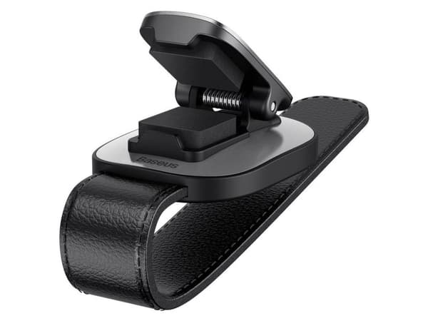 Baseus Platinum car holder for glasses, on clip (silver)