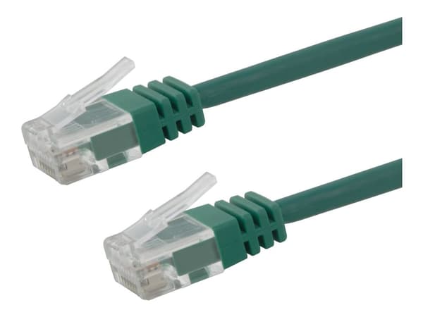 U/UTP Cat6 AWG28 patch cable, 0,75m, green, LSZH