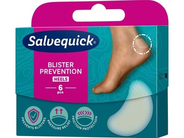 Salvequick plåster hydrokolloid skydd för fötter, medium, 6 st