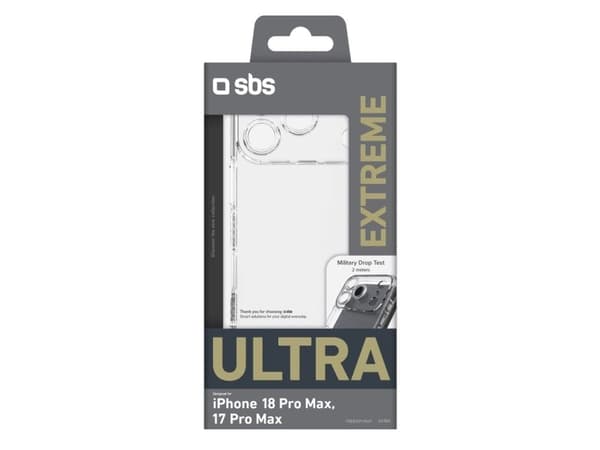Extreme Cover X2 for iPhone 18 Pro Max, transparent