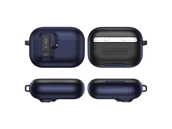 Tech-Protect Slim Hook-deksel til AirPods Pro 3 - Navy Blue
