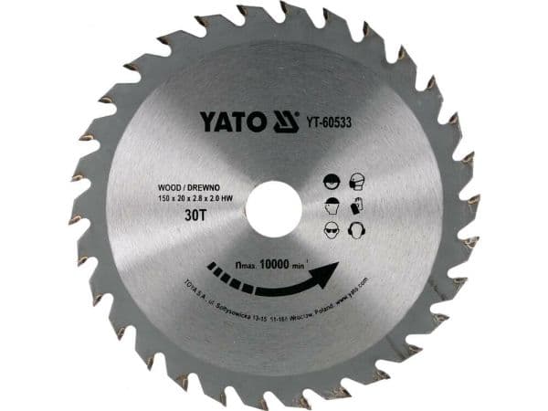 PITCHFORK WHEEL FOR WOOD 150X30TX20MM