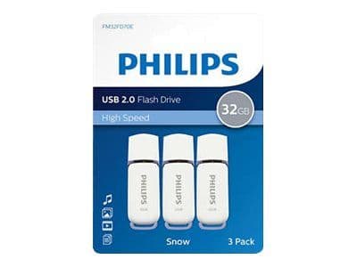 Philips FM32FD70E Snow edition 2.0 - USB flash-enhet - 32 GB - USB 2.0 (paket om 3)