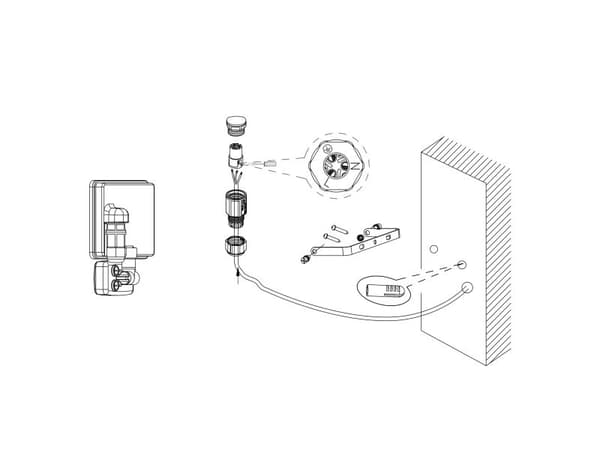 EGLO FAEDO 3 UTOMHUSSTRÅLKASTARE SENSOR 5800LM IP44 VIT