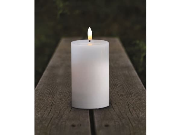 Sirius utelys blokklys hvit - H 12,5 cm