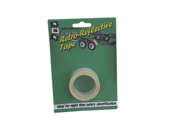 PSP Retro reflektortape 25 mm x 2,5 m hvit 2 ruller