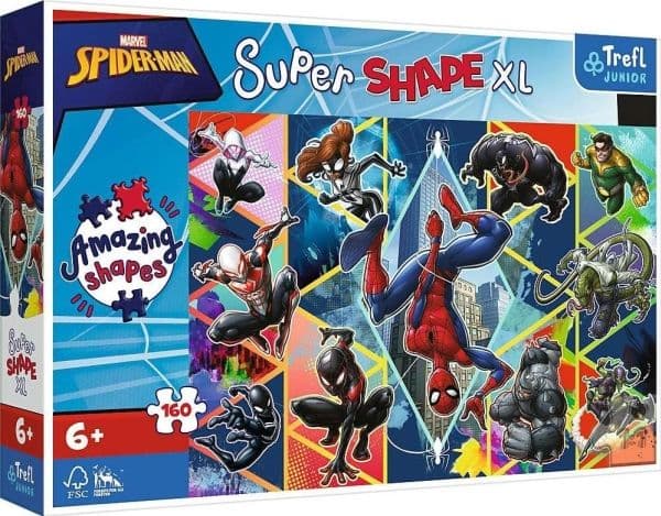 Trefl Pussel 160 element Super Shapes XL Join Spiderman
