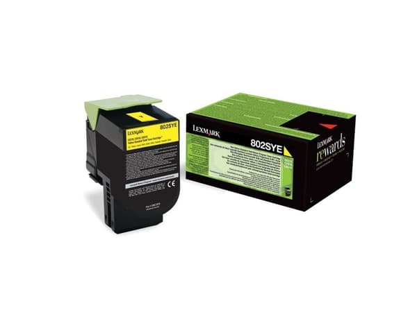 Lexmark 80C2SYE, 2000 sivua, Keltainen, 1 kpl
