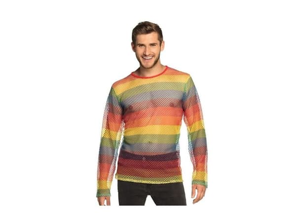 Regnbue netbluse