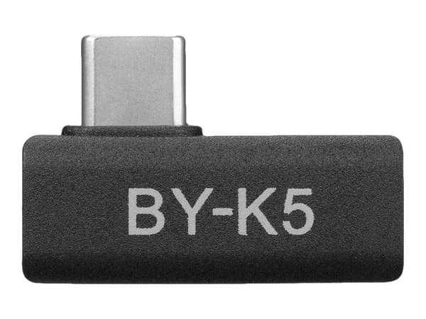BOYA BY-K5 - USB-adapter - USB-C (hann) vinklet til USB-C (hunn) rett