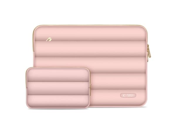 Tech-Protect Puffy 15-16" laptopveske – rosa