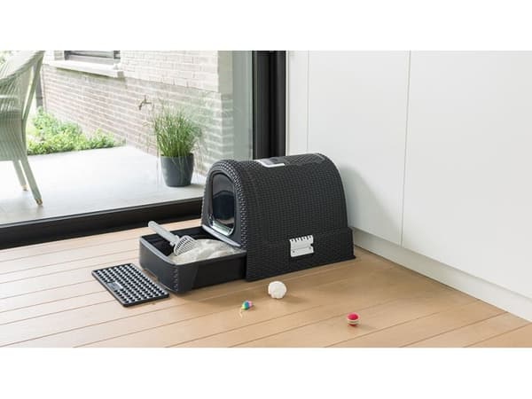 CURVER kattebakke - sort 40 x 38,5 x 51,5 cm