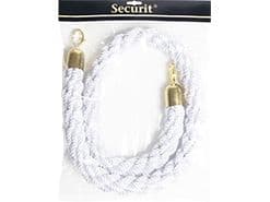 Securit® Classic Gold reb hvid med kliklås i rustfrit stål