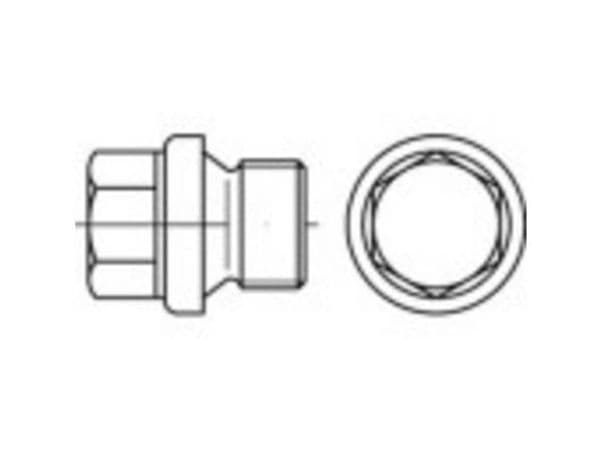 TOOLCRAFT 1061790 Låseskruer 3/4 Zoll DIN 910 Rustfrit stål A5 1 stk