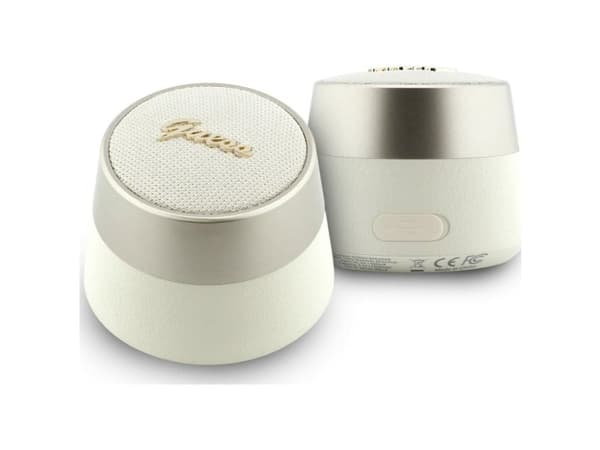 Glosnik Guess Glosnik Bluetooth Guess 5W Script Metal  Logo zloty