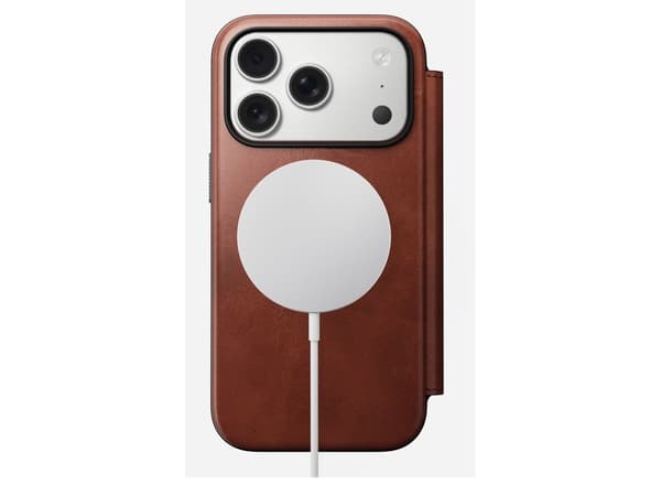 Nomad Modern Leather Folio, Folio, Apple, iPhone 17 Pro, 16 cm (6.3"), Brun