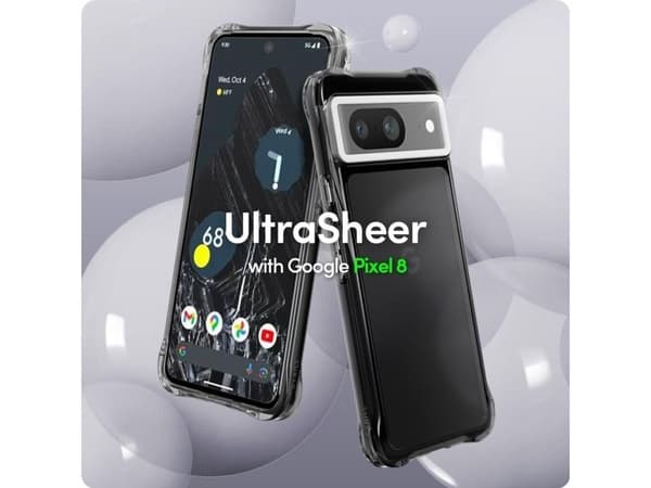 Spigen Cyrill Ultra Sheer, Etui, Google, Pixel 8, 15,7 cm (6.16"), Grå