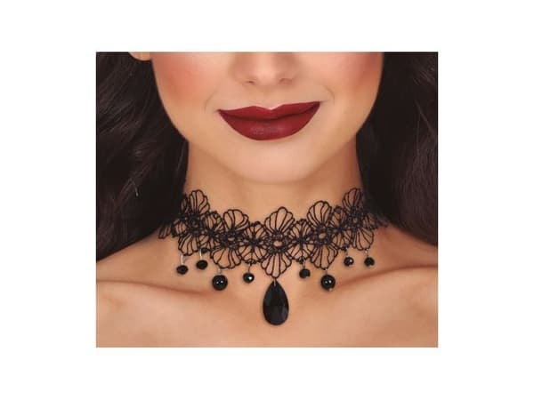 Choker med sorte sten