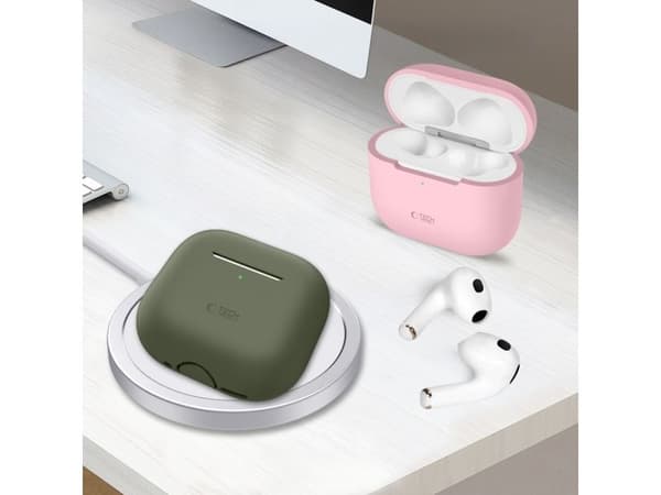 Tech-Protect silikondeksel til Apple AirPods 4 - Svart